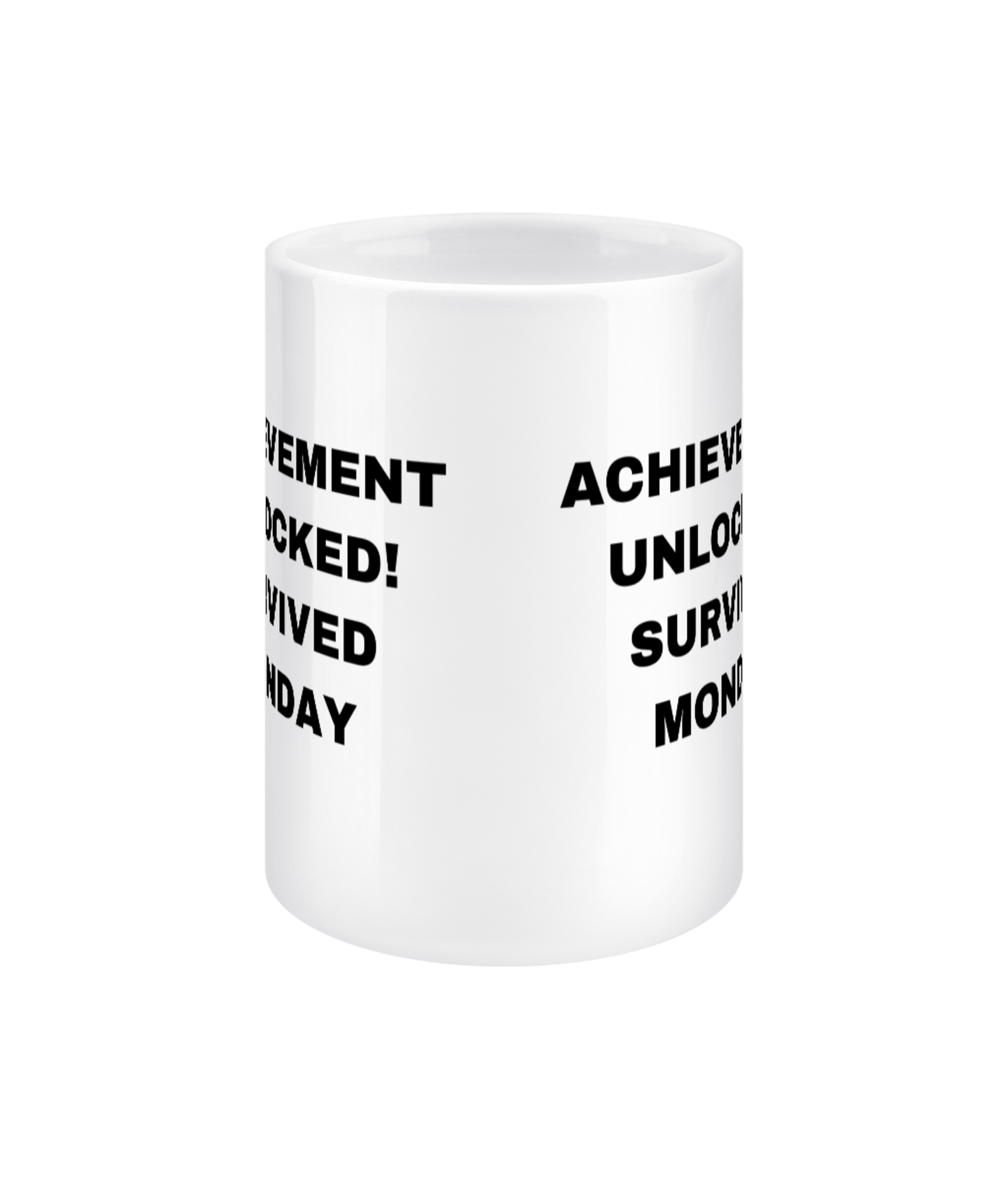 Gamers Mug 15oz - Achievement Unlocked Survived Monday