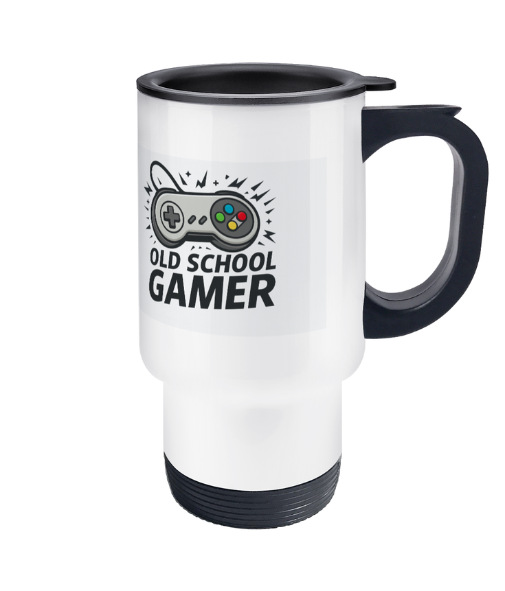 Gamers Old School Gamer Travel Mug