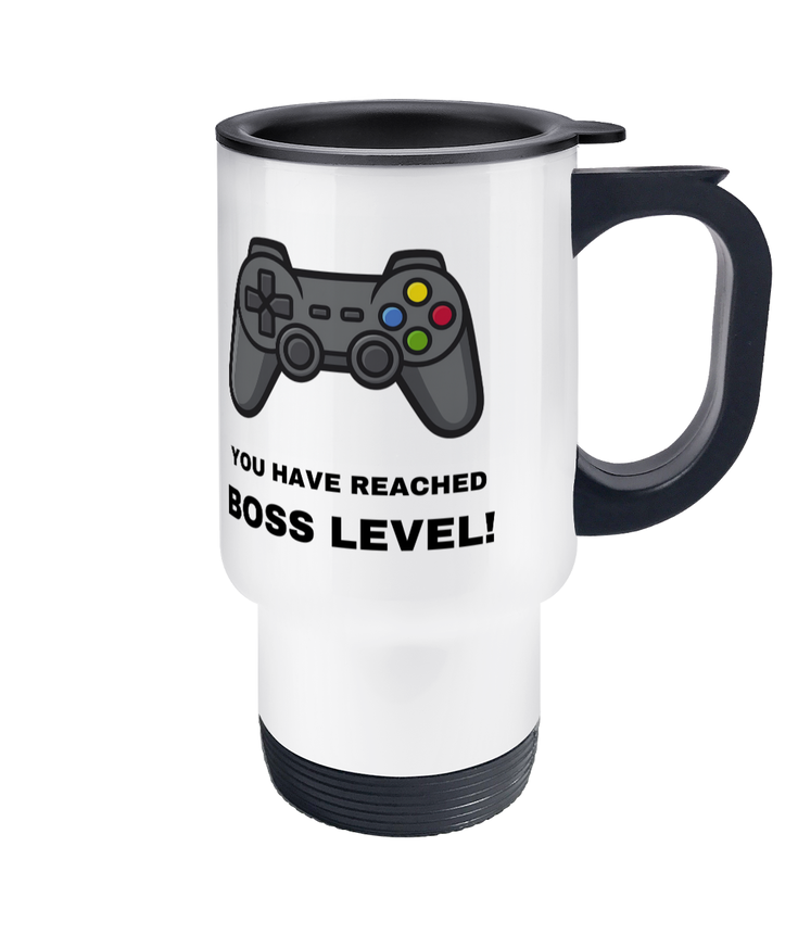 Gamers Boss Level Travel Mug