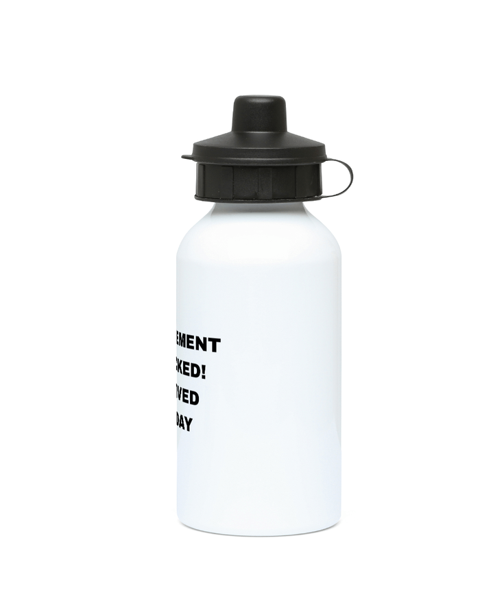 Gamers Water Bottle 400ml - Achievement Unlocked Survived Monday